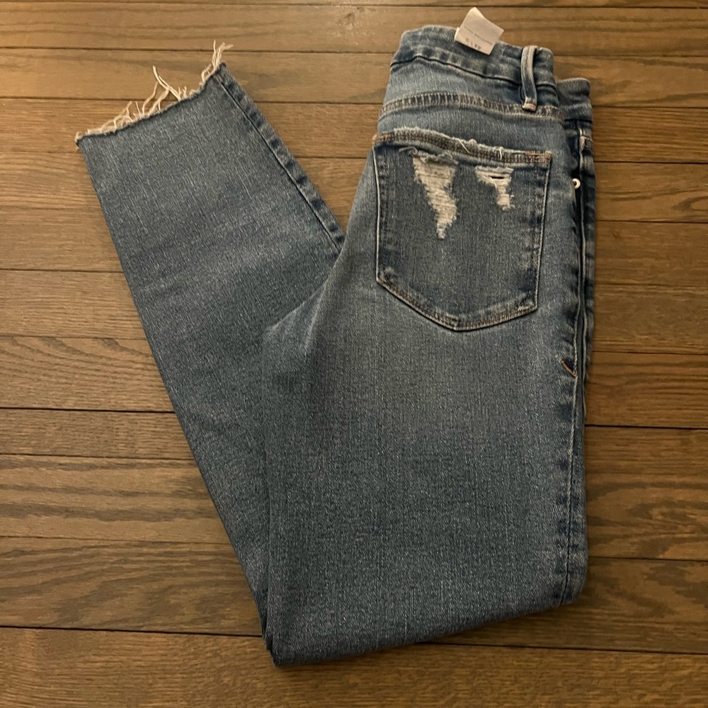 Good American Distressed Denim Skinny Jeans